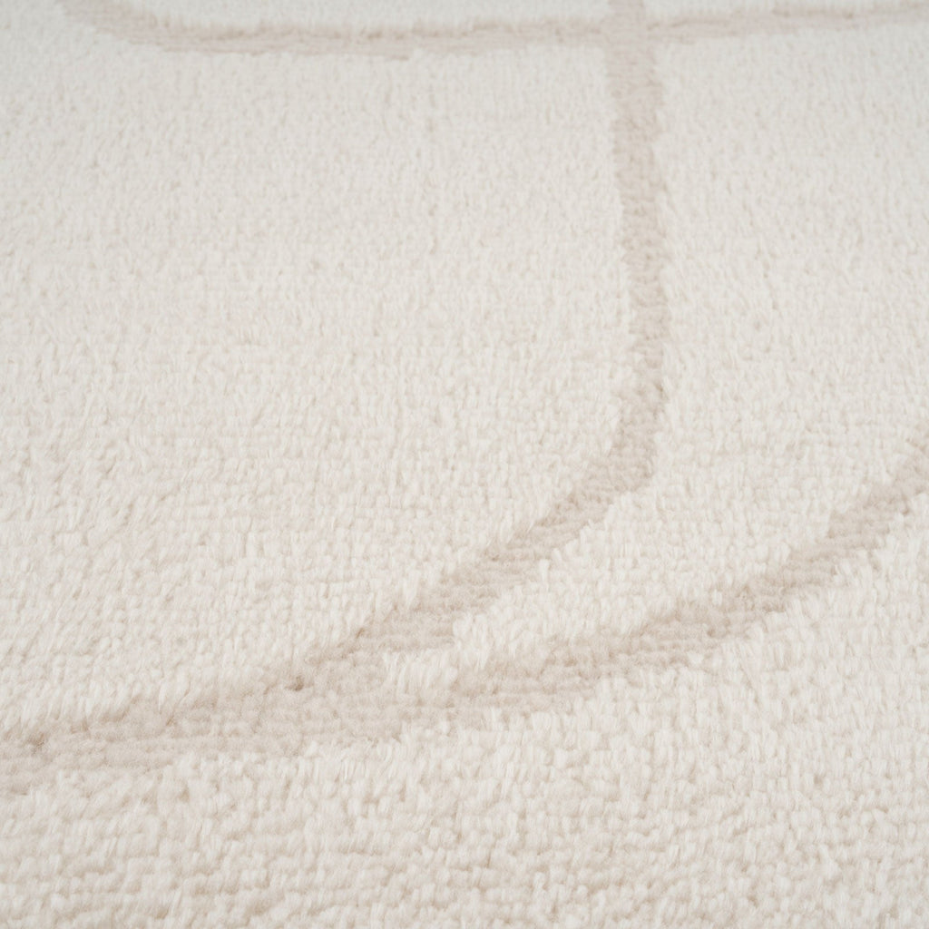 Soft Cream Scribble Rug - Zola